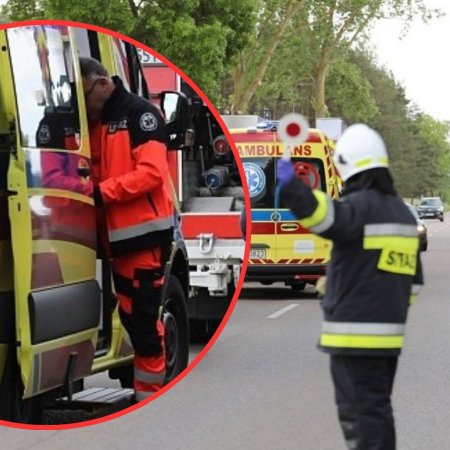 Wypadek w Chojnikach: 15-letni motocyklista trafił do szpitala