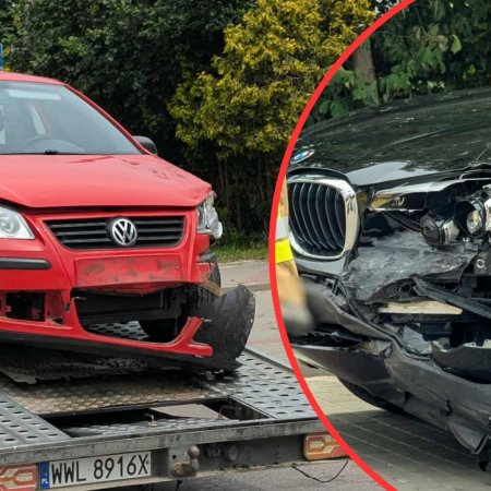 Wypadek vis-a-vis Biedronki w Goworowie [ZDJĘCIA]