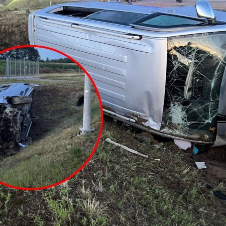 Groźny wypadek przed świtem – osiem osób rannych na trasie S61 [ZDJĘCIA]