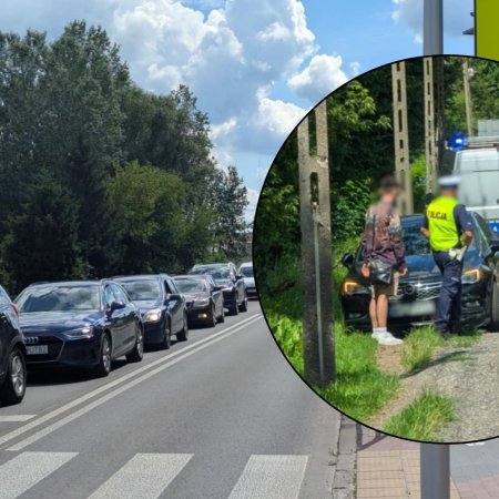 Wypadek w Ostrołęce. Gigantyczny korek na drodze w kierunku Myszyńca [ZDJĘCIA, AKTUALIZACJA]