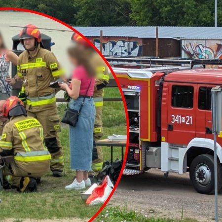 Niebezpieczny wypadek na plaży miejskiej w Ostrołęce. Ucierpiało dziecko [ZDJĘCIA]