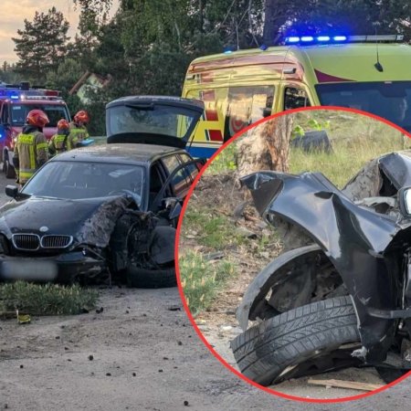 Nowe fakty po wypadku w gminie Lelis: kierowca miał prawo jazdy od kilku tygodni [ZDJĘCIA]