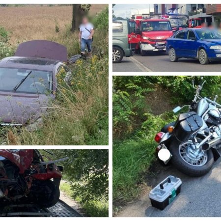 Tragiczny weekend na drogach regionu ostrołęckiego – pięć wypadków, jedna ofiara śmiertelna