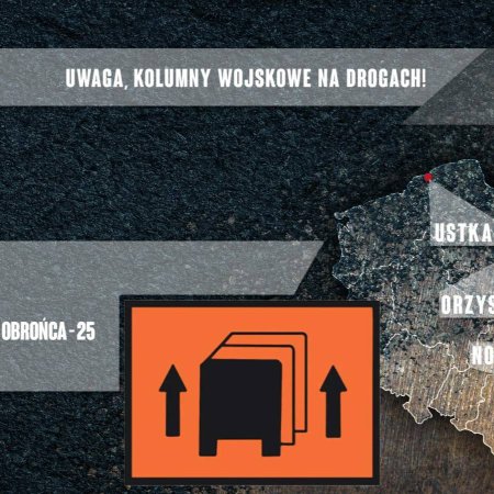 Wzmożony ruch wojskowych kolumn od sierpnia. Sztab apeluje o ostrożność