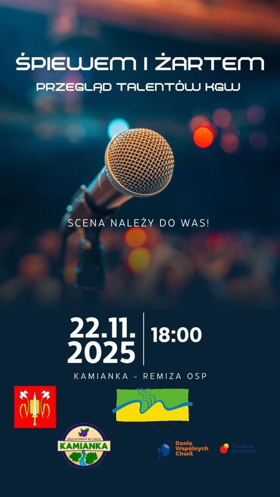 Rozśpiewana Kamianka! KGW zapraszają na „Śpiewem i żartem - przegląd talentów”