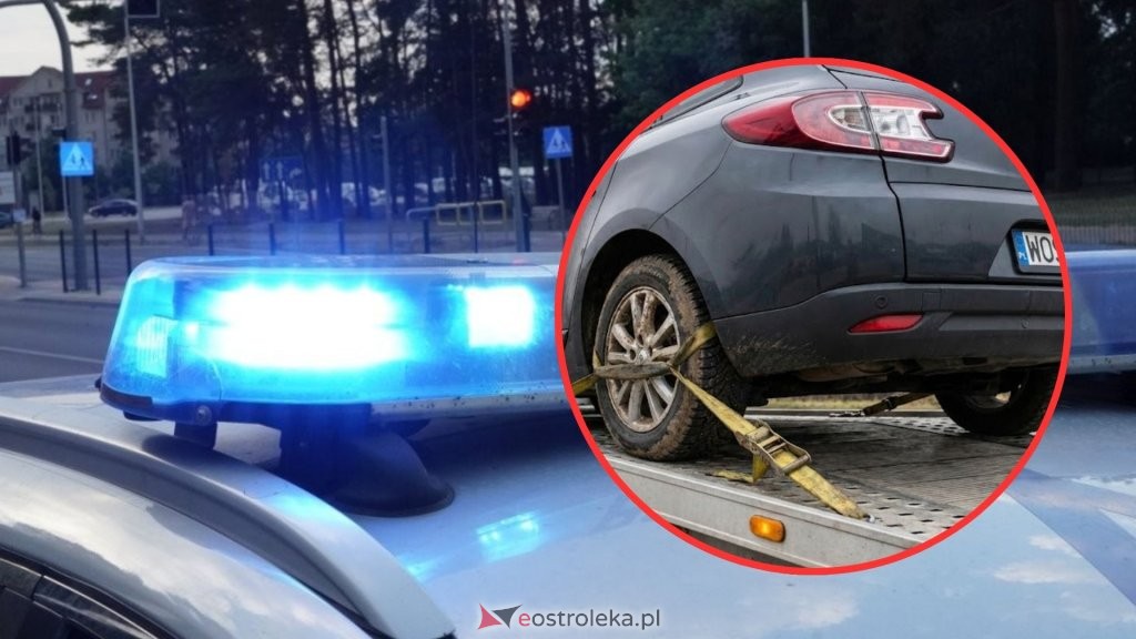 Pijany kierowca bez uprawnień stracił samochód. Miał 1,5 promila