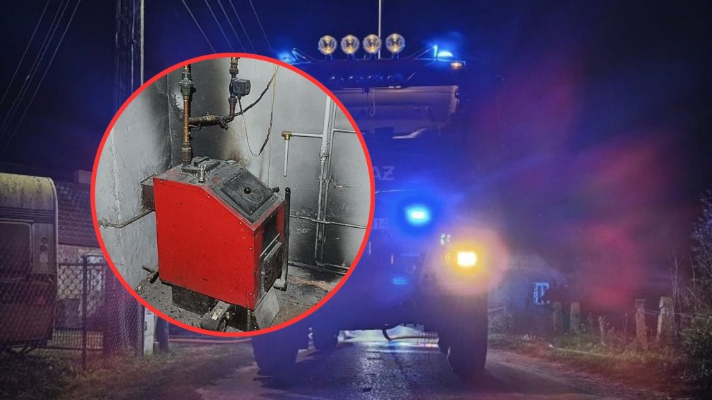 Pożar w Myszyńcu przy ul. Kolejowej. Interwencja strażaków w niedzielny wieczór