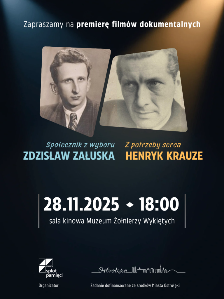 Premiera filmów dokumentalnych w Muzeum Żołnierzy Wyklętych. Opowieści o Ostrołęckich działaczach kultury