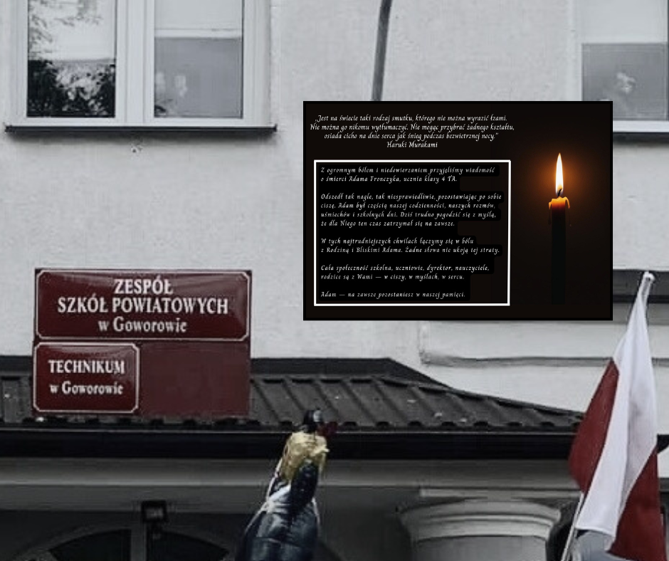 Szkoła w żałobie. Poruszający wpis po śmierci 18-latka. "Tak nagle, tak niesprawiedliwie"