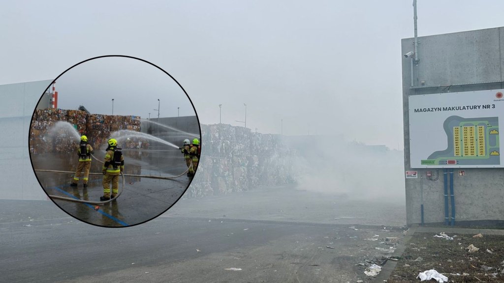 Dramat w Stora Enso! Zapłonęło 500 ton makulatury. Co robili strażacy? [ZDJĘCIA]