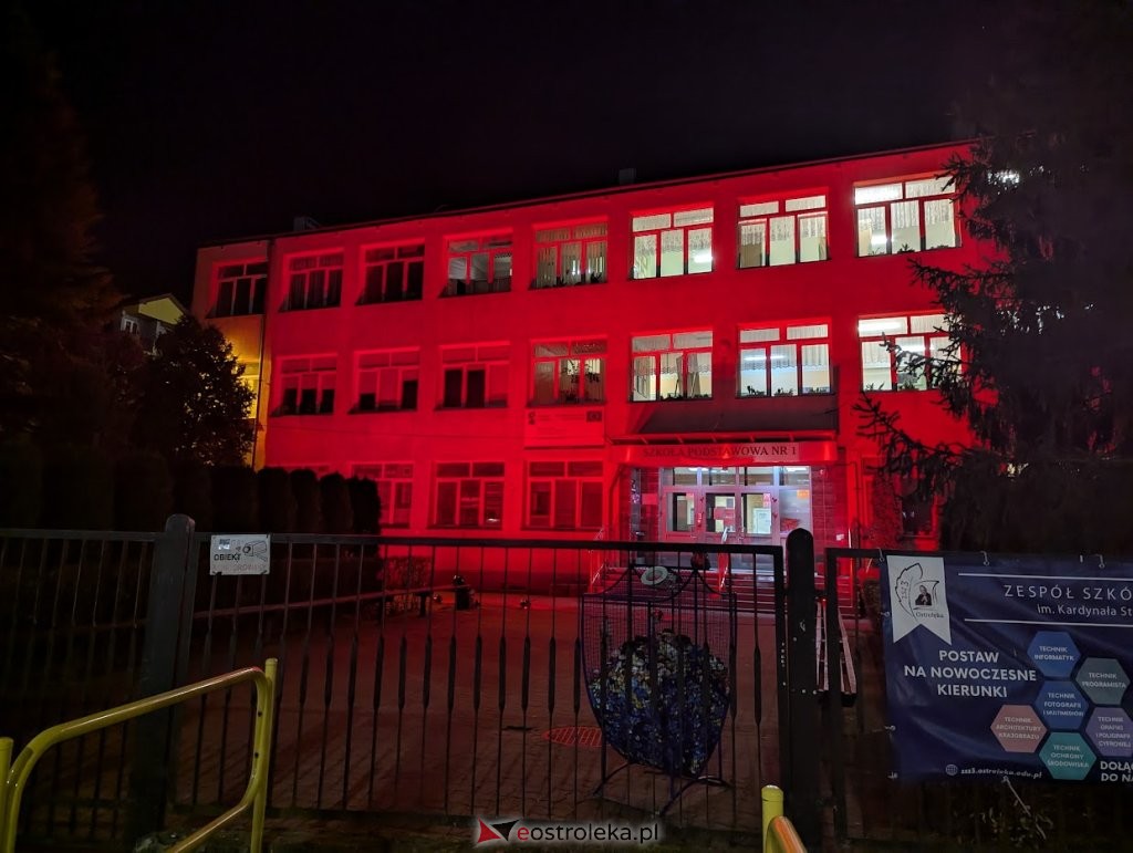 “Jedynka” podświetlona na czerwono. istotny symbol sprzeciwu