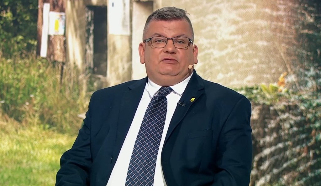 Robert Pianka - kadr z programu Państwo w Państwie, TV Polsat