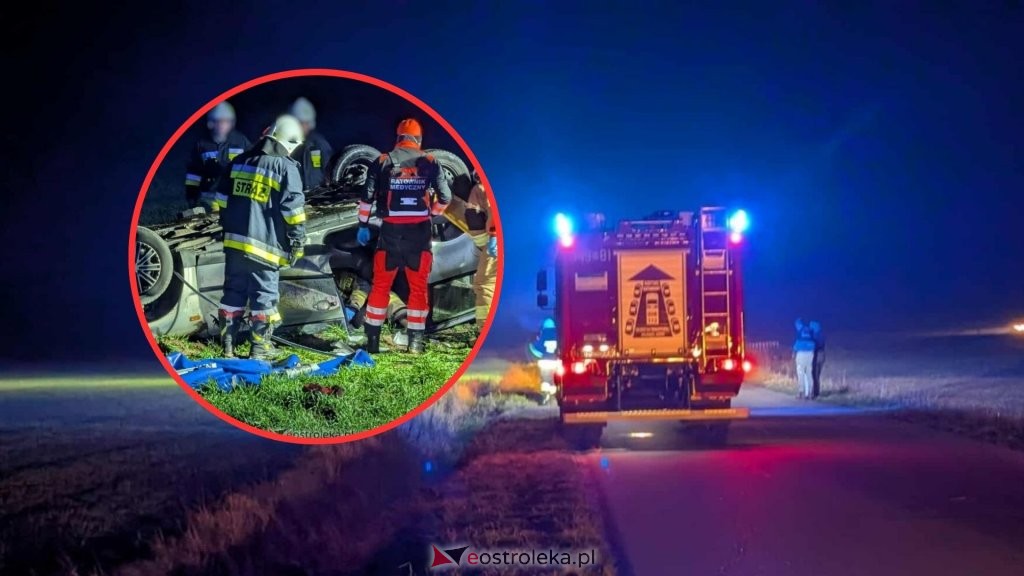 Szokujące fakty ws. wypadku pod Zabielem. Pijany kierowca dachował w nowo kupionym VW. Cudem uniknął śmierci. [NOWE FAKTY]