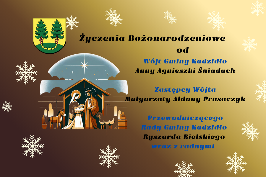 Życzenia Bożonarodzeniowe od władz Gminy Kadzidło