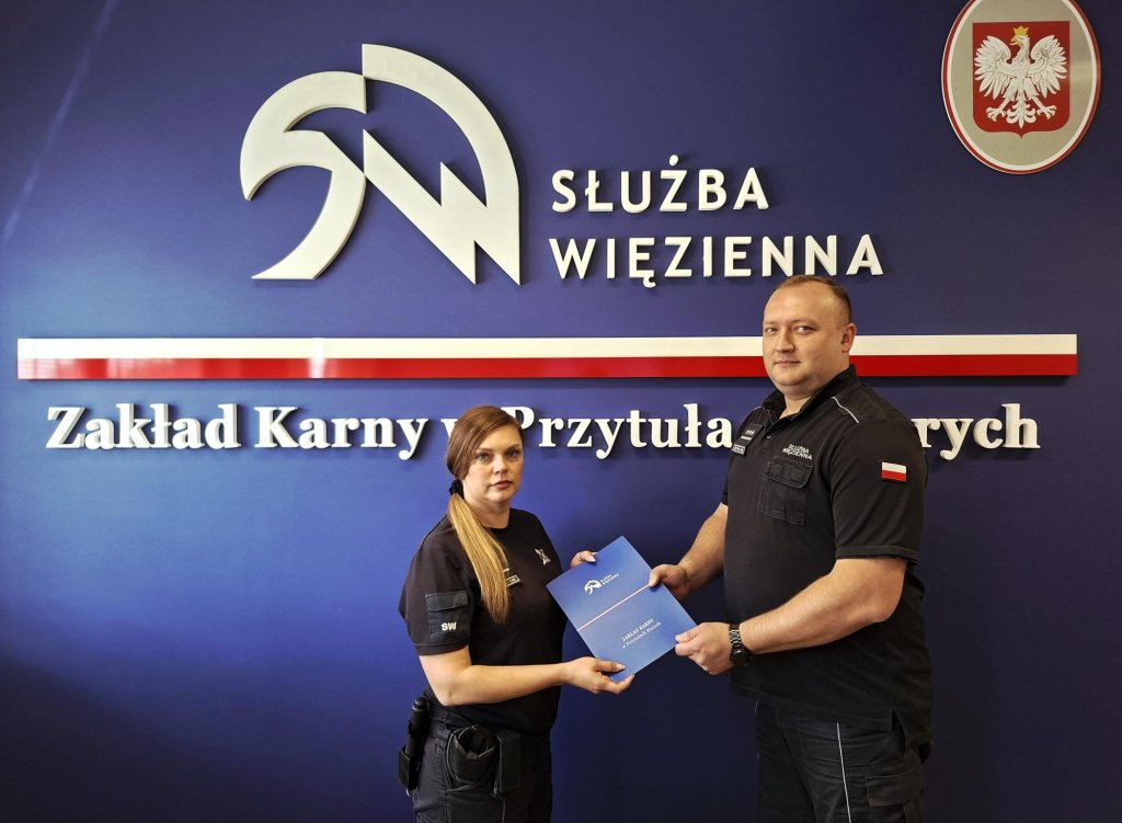 Zachowała zimną krew. Postawa funkcjonariuszki ZK Przytuły Stare budzi podziw