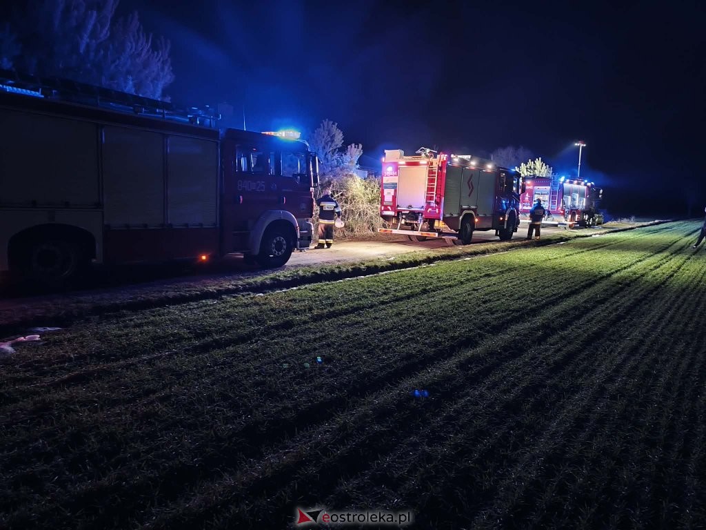Prywatne spa w ogniu. Cztery zastępy straży walczyły z pożarem pod Ostrołęką!