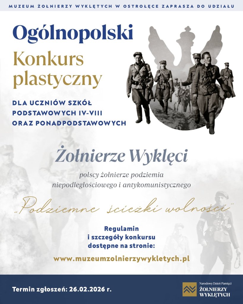 Pędzlem i ołówkiem o bohaterach – rusza konkurs „Podziemne ścieżki wolności”