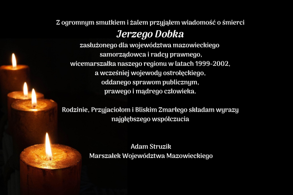 Kondolencje dla Rodziny i Bliskich Jerzego Dobka