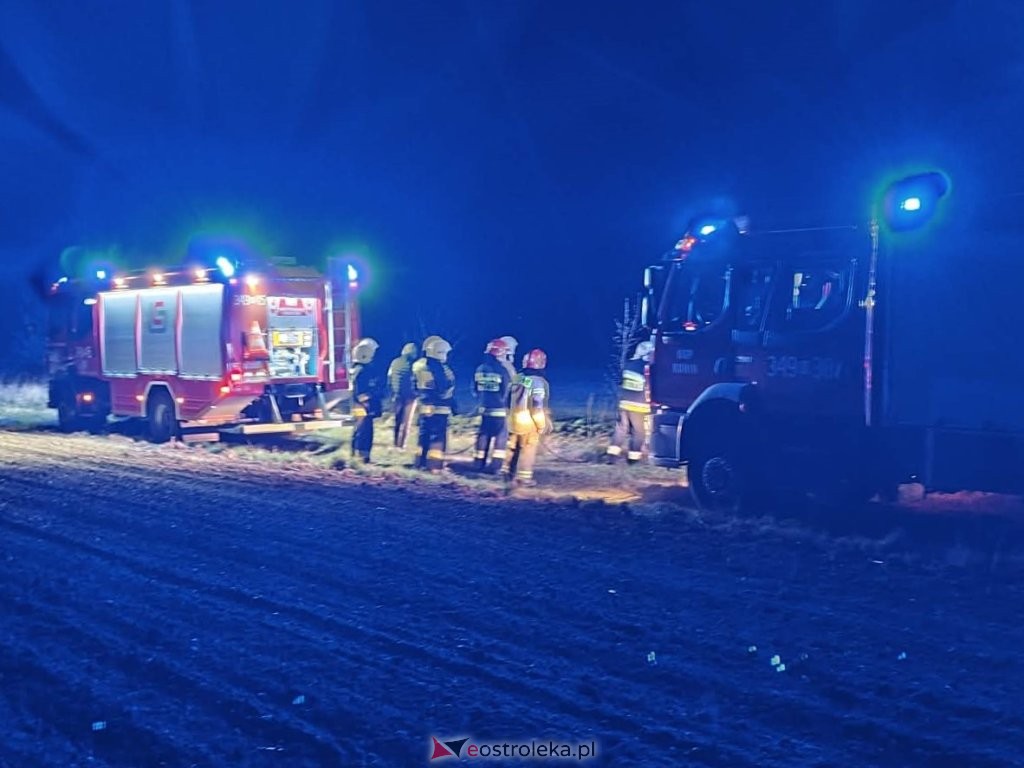 Łąka w ogniu! Sprawna akcja strażaków w środku nocy [ZDJĘCIA]
