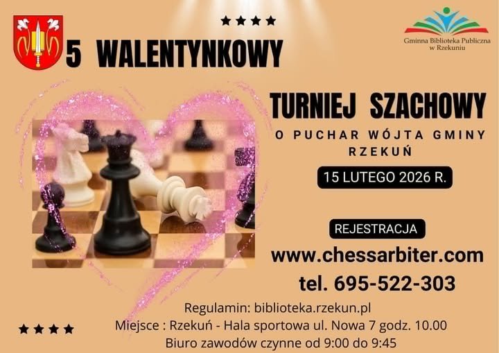 V Walentynkowy Turniej Szachowy w Rzekuniu!
