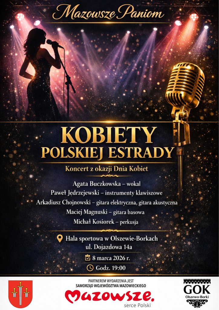 Koncert „Kobiety polskiej estrady” w Olszewie-Borkach już wkrótce!