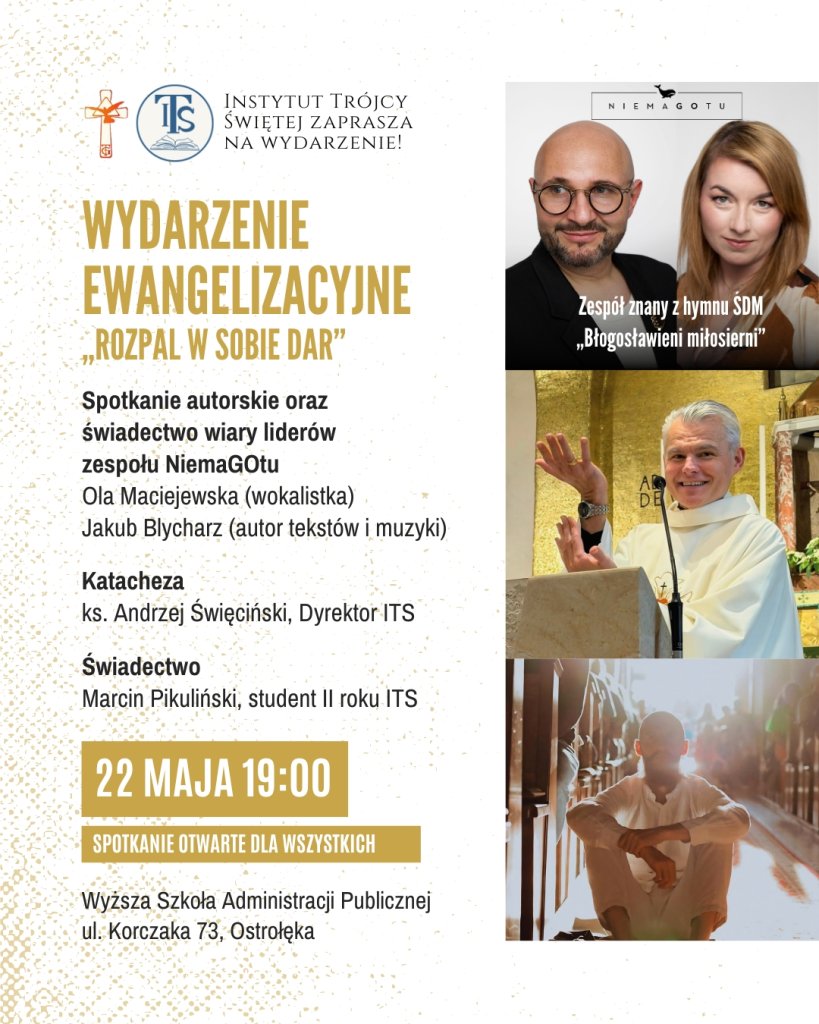 Twórcy hymnu „Błogosławieni miłosierni” w Ostrołęce. Spotkanie w WSAP