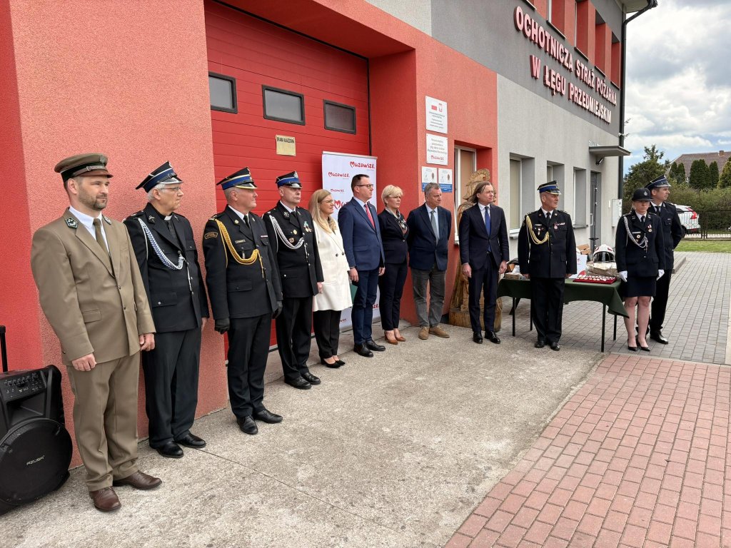 Święto strażackiej braci w gminie Lelis. Medale i podziękowania w Łęgu Przedmiejskim [ZDJĘCIA]