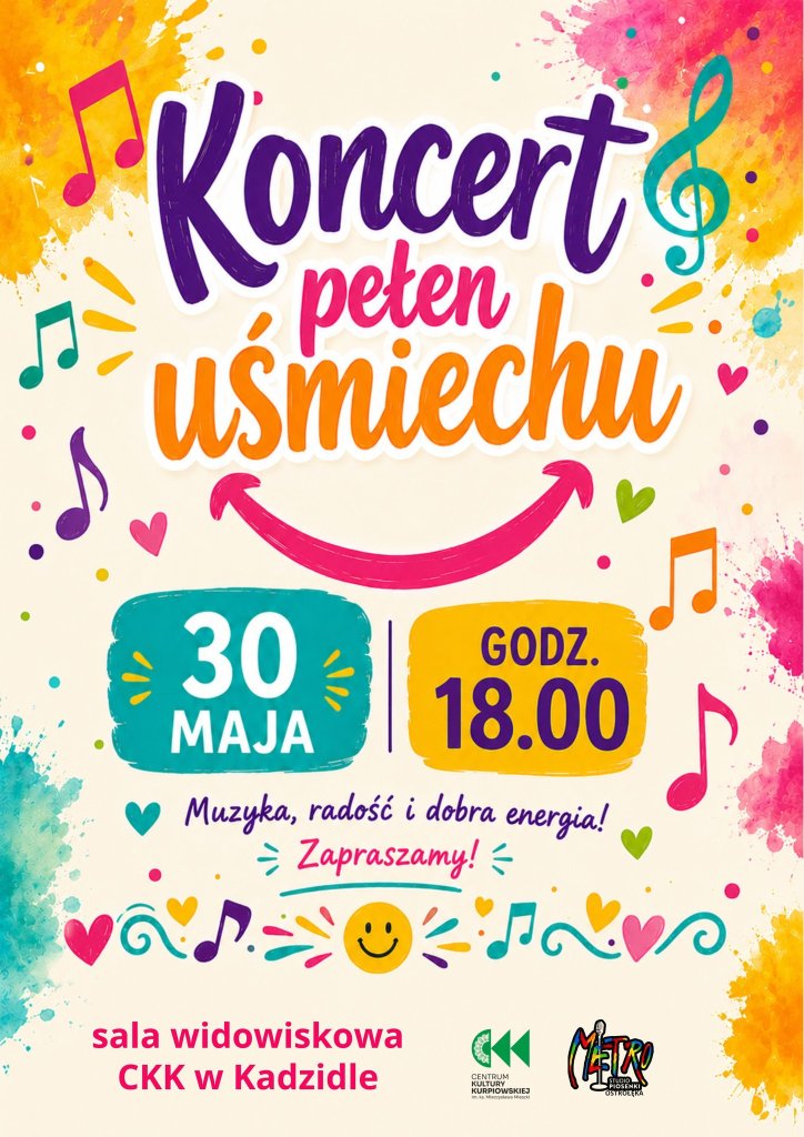 „Koncert pełen uśmiechu” w Kadzidle. Muzyczna niespodzianka na Dzień Dziecka!