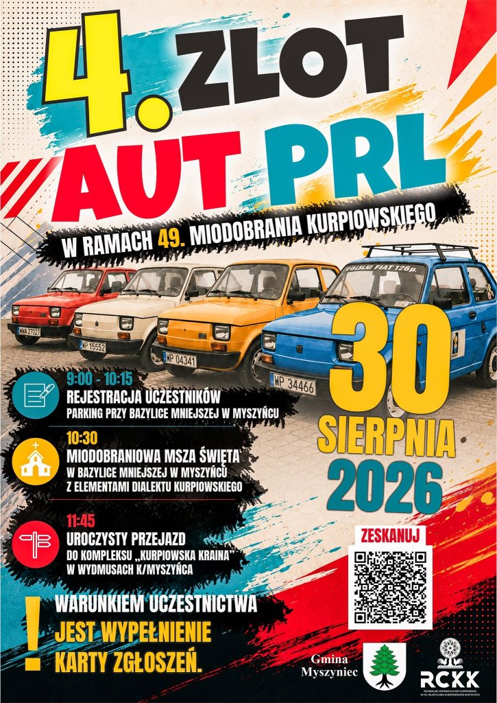 Klasyki z czasów PRL zjadą do Myszyńca. Nadchodzi Miodobraniowy Zlot Aut!