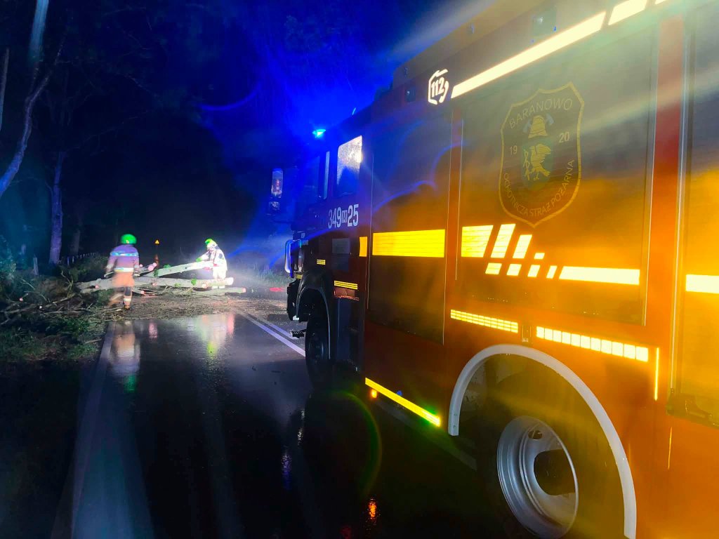 Wieczorna cisza przerwana alarmem. Strażacy ruszyli do akcji