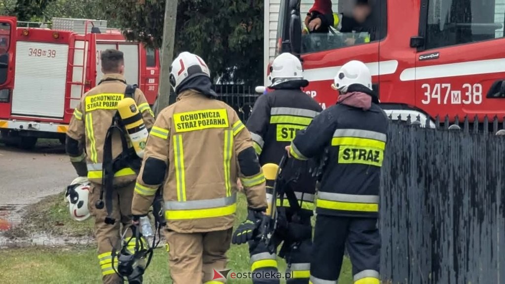 Pożar w Dylewie! Do akcji ruszyli strażacy z Ostrołęki i miejscowej OSP