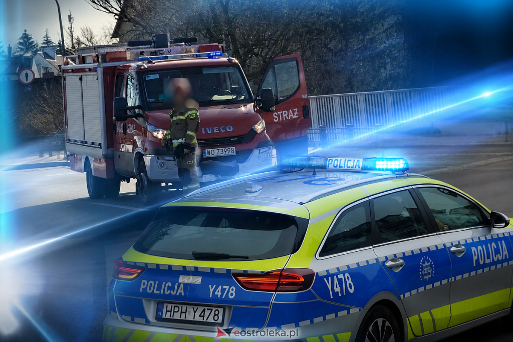Niebezpieczna sytuacja nad Narwią. Pilna interwencja służb na moście