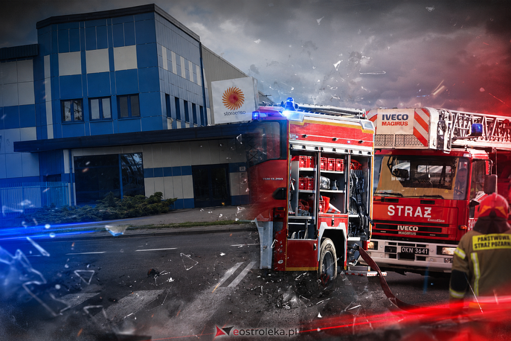 Alarm na terenie Stora Enso w Ostrołęce. Interweniowała straż pożarna