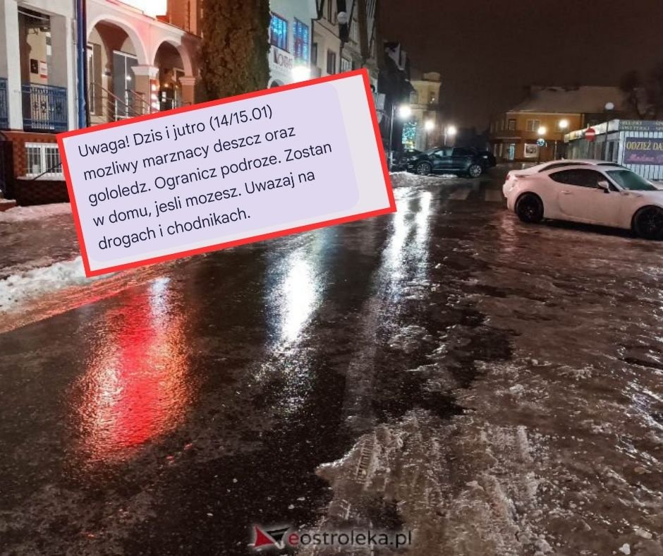Alert RCB dla Ostrołęki i okolic: „Ogranicz podróże. Pozostań w domu!”