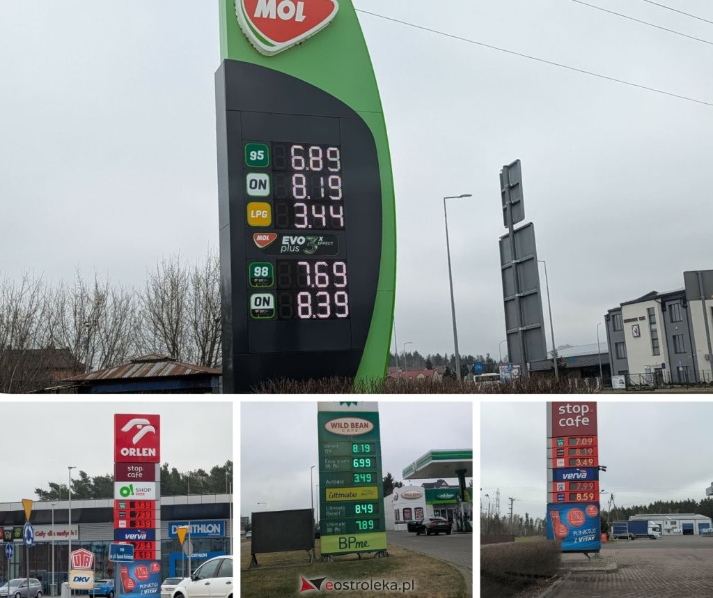 Planujesz tankowanie w Ostrołęce? Spójrz na te ceny, zanim pojedziesz na stację! [ZDJĘCIA]