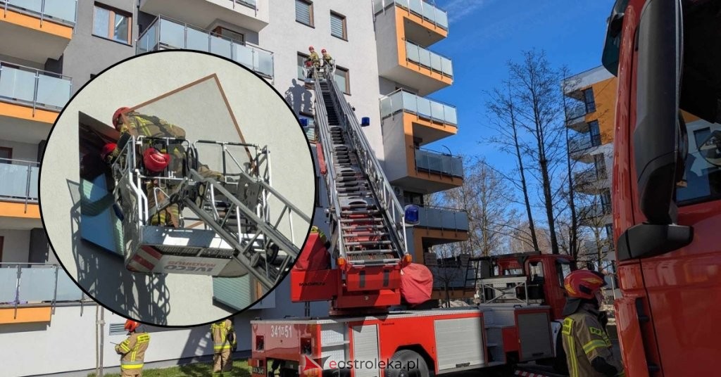 Takiej akcji w Ostrołęce dawno nie było. Co wydarzyło się na Cieplińskiego? [WIDEO, ZDJĘCIA]