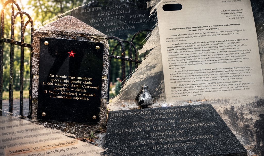 Ruch Narodowy interweniuje ws. cmentarza radzieckiego w Ostrołęce. Chodzi o treść tablic