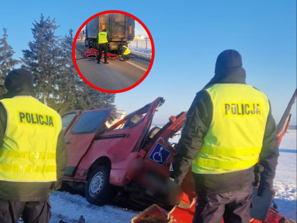 Tragiczny wypadek! Trzy osoby zginęły w zderzeniu busa z ciężarówką [ZDJĘCIA]