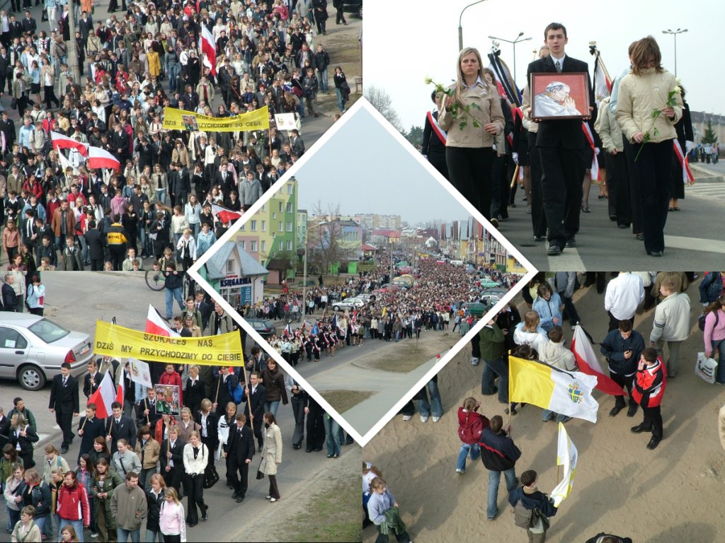 Tysiące ostrołęczan w Białym Marszu dla Jana Pawła II. Tak młodzież pożegnała papieża Polaka [ZDJĘCIA]