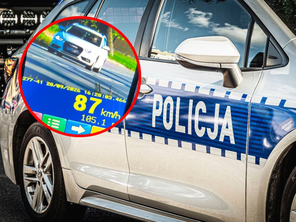 Pędził przez Borowce i nie zatrzymał się do kontroli. Kierowca audi zapłaci 5800 zł