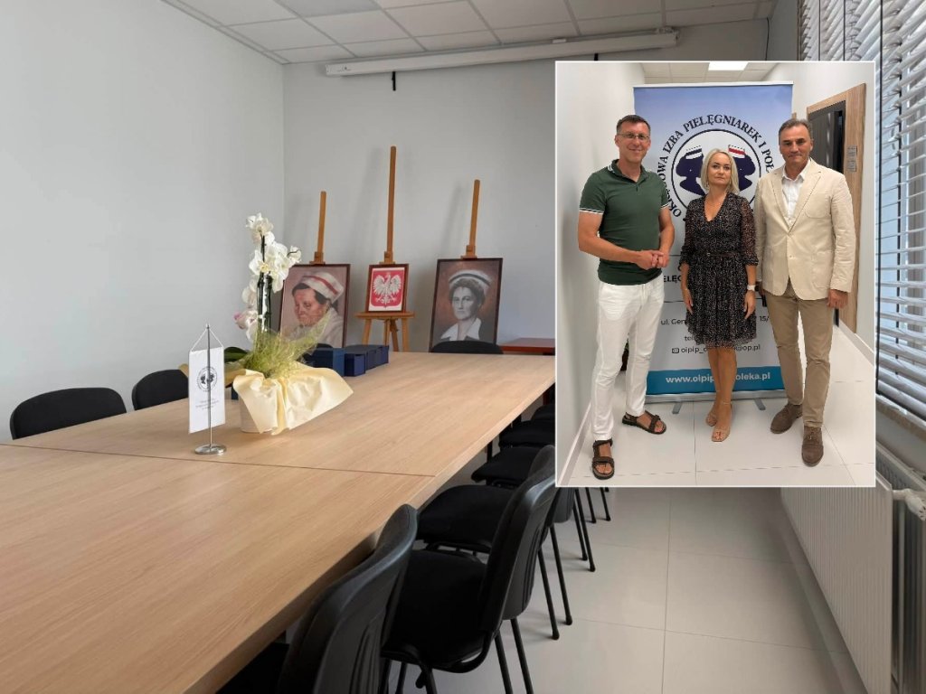Poseł Grabowski z wizytą w nowej siedzibie izby pielęgniarek i położnych