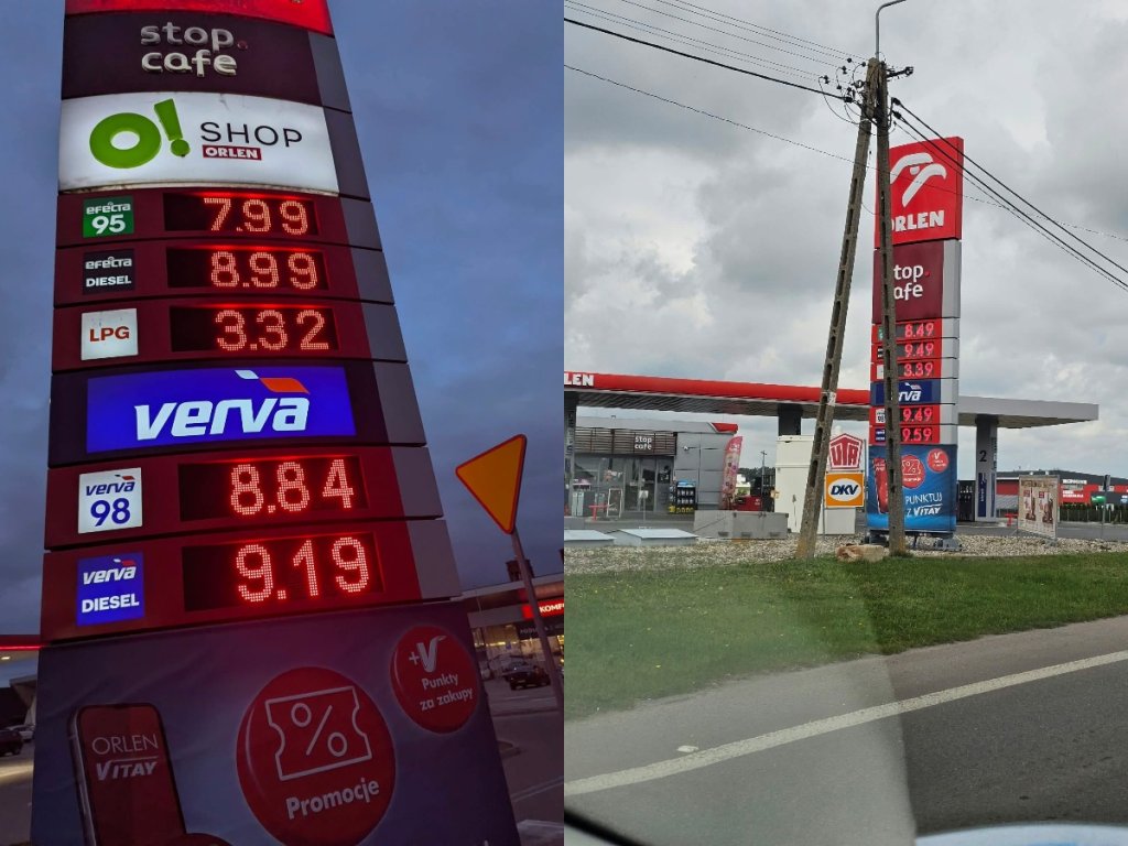 Ceny paliw wciąż wysokie. W Goworowie diesel prawie po 9,50 zł!