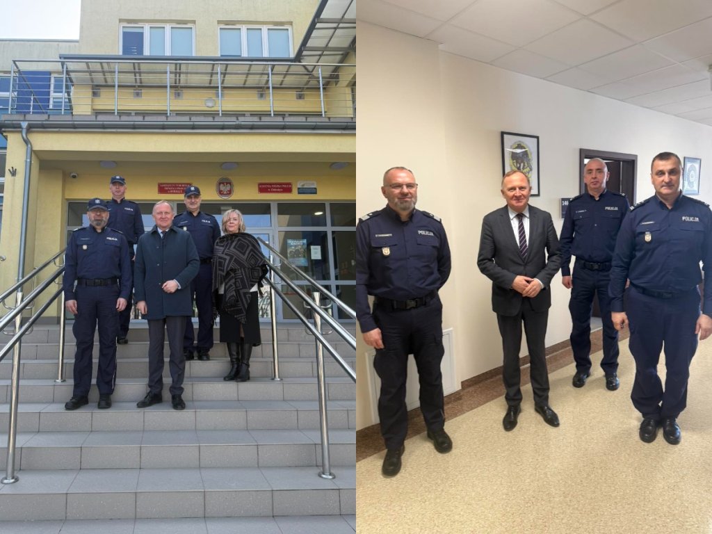 Wiceminister Mroczek w Ostrołęce. Na stole temat nowej policyjnej siedziby