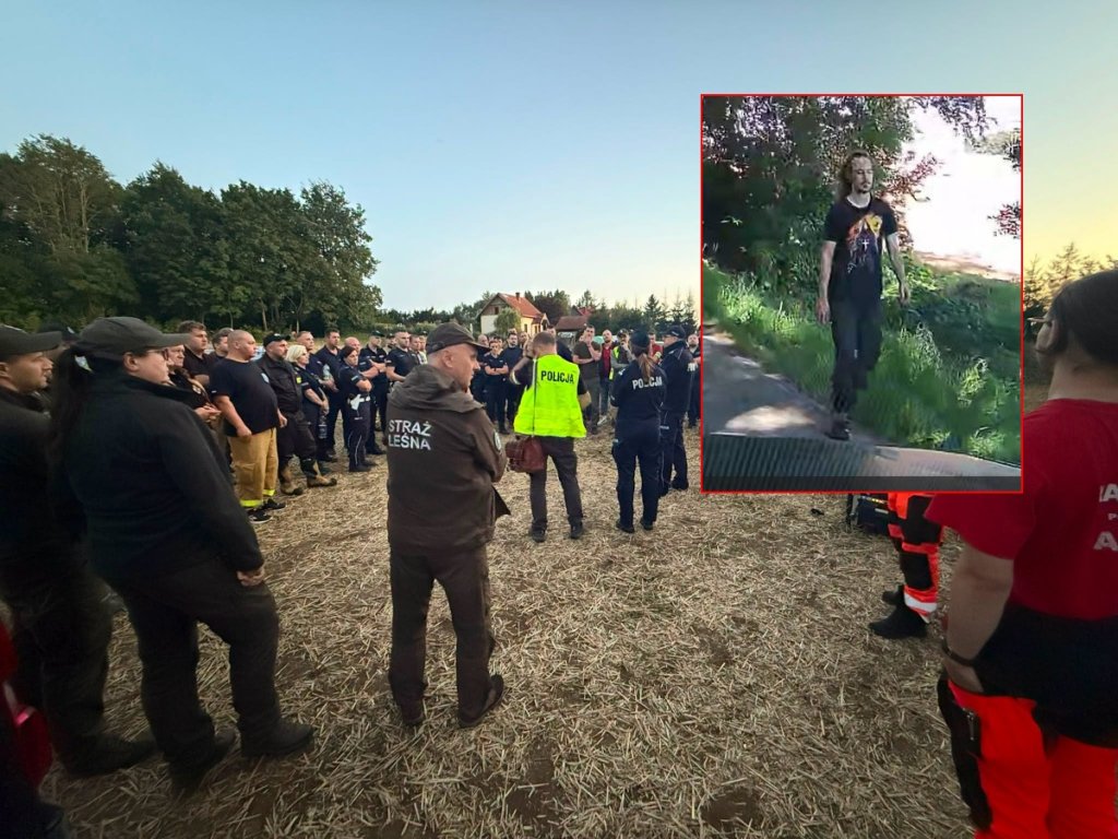 Trwają poszukiwania 24-latka z Dzbenina. Tak wyglądał w dniu zaginięcia