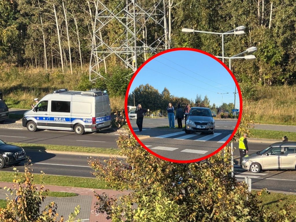 Poranna kraksa na rondzie. 1500 zł i 10 punktów za jeden błąd [ZDJĘCIA]