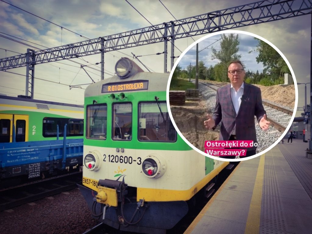 Ostrołęka-Warszawa w 80 minut pociągiem? "Ta inwestycja dzieje się naprawdę" [WIDEO]