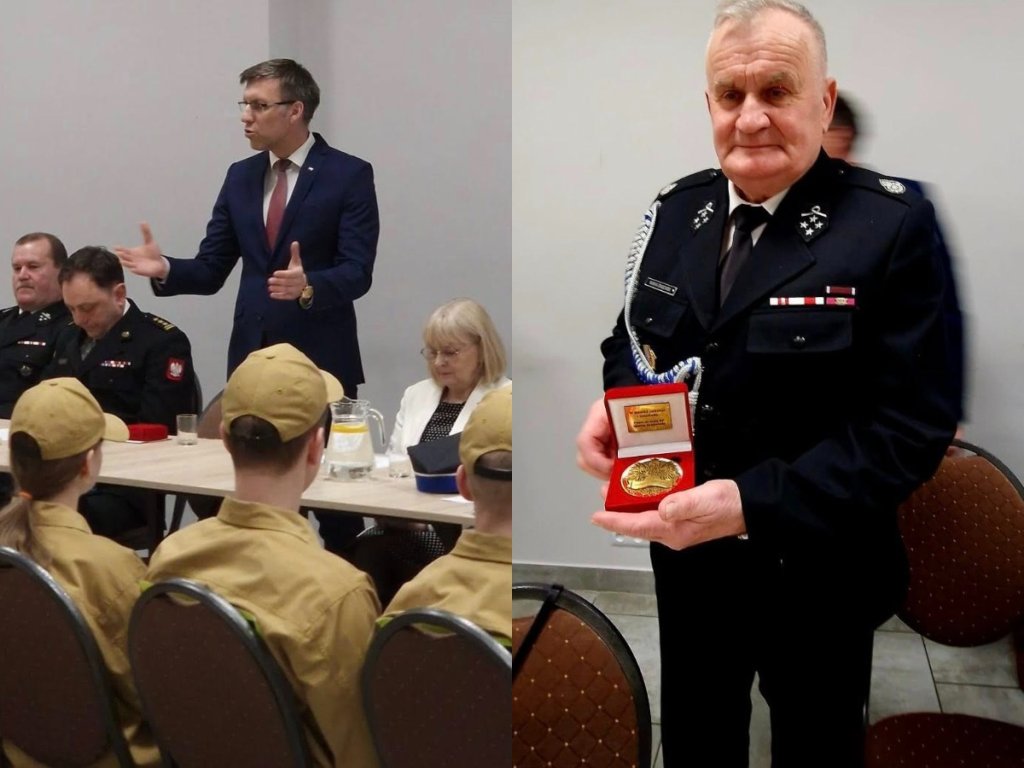 Poseł Grabowski wręczył medal sejmowy zasłużonemu prezesowi OSP [ZDJĘCIA]