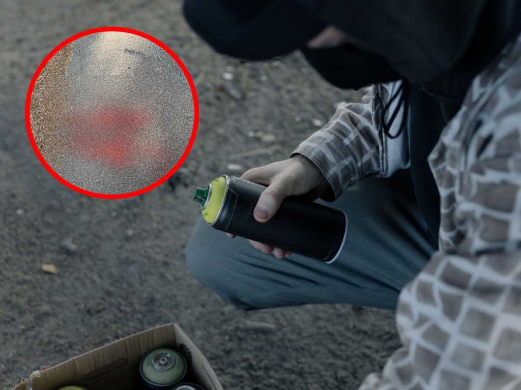 Wulgarny napis na asfalcie. Sołectwo daje sprawcy dwa dni