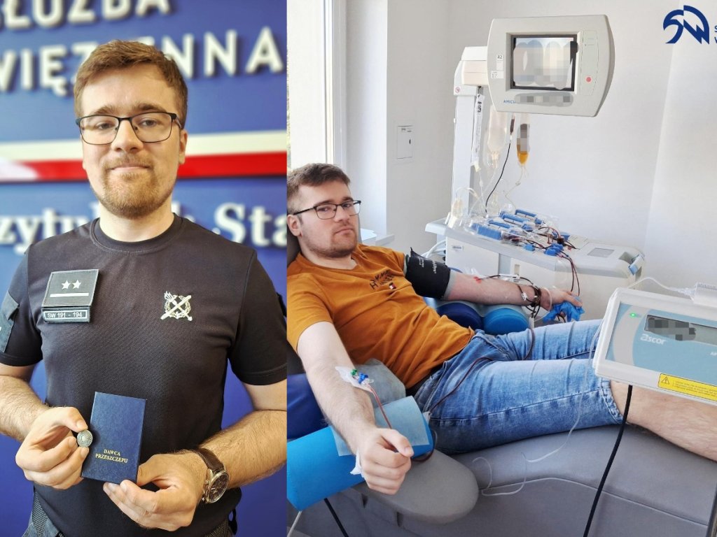 Funkcjonariusz z Przytuł Starych dał choremu drugą szansę na życie