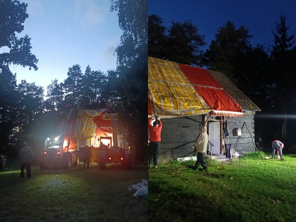 Solidarność sąsiedzka po pożarze w Rżańcu. Strażacy i mieszkańcy ruszyli na pomoc